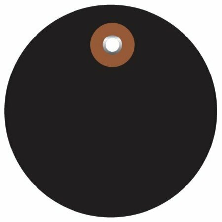BSC PREFERRED 3'' Black Plastic Circle Tags, 100PK S-7219BL